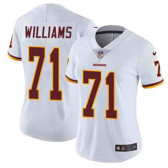 Nike Redskins #71 Trent Williams White Womens Stitched NFL Vapor Untouchable Limited Jersey